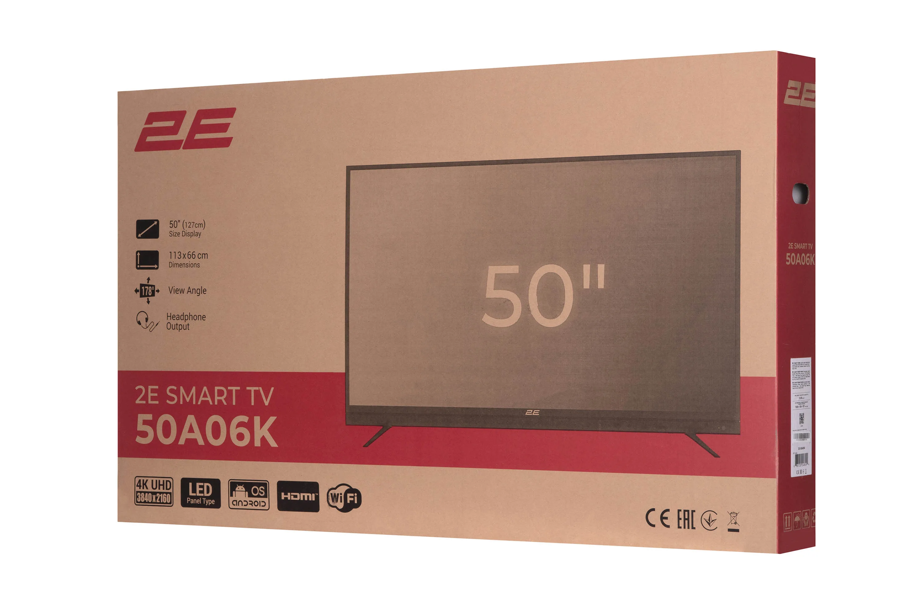 Televizor 2E 50A06K 4K UHD SMART